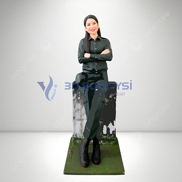 Tượng 3D nữ bộ đội YSI30